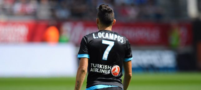Lucas OCAMPOS - 16.08.2015 - Reims / Marseille - 2eme journee de Ligue 1 Photo : Andre Ferreira / Icon Sport
