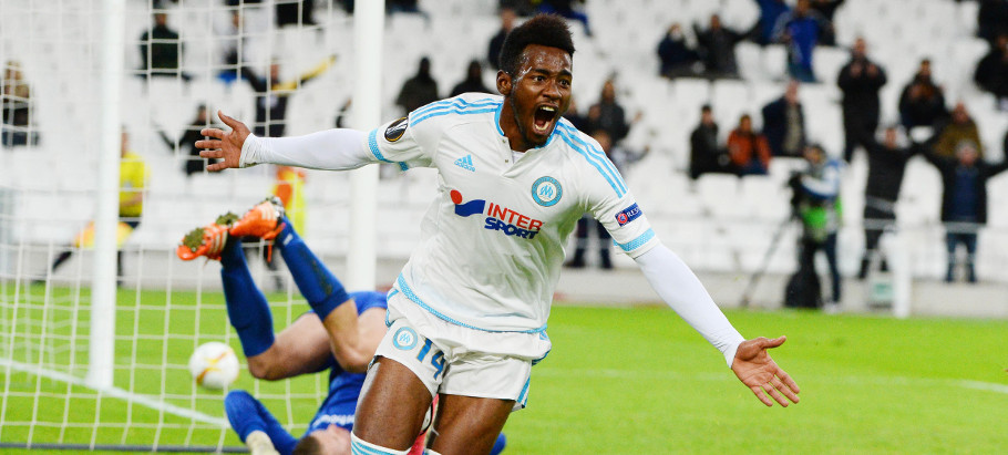 Joie Georges Kevin NKOUDOU - 26.11.2015 - Marseille / Groningue - Europa League Photo : Gaston Petrelli / Icon Sport