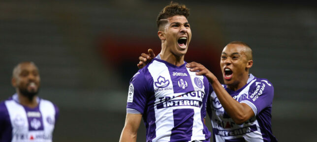 joie Zinedine Machach / Marcel Tisserand - 31.10.2015 - Toulouse / Montpellier - 12eme journee de Ligue1 Photo : Manu Blondeau / Icon Sport