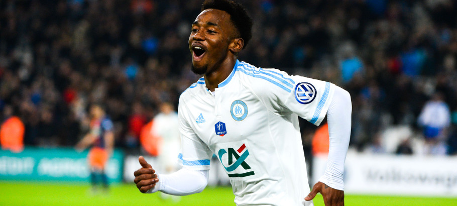 Joie Georges KEVIN NKOUDOU - 20.01.2016 - Marseille / Montpellier - 1/16emeFinale Coupe de France Photo : Gaston Petrelli / Icon Sport