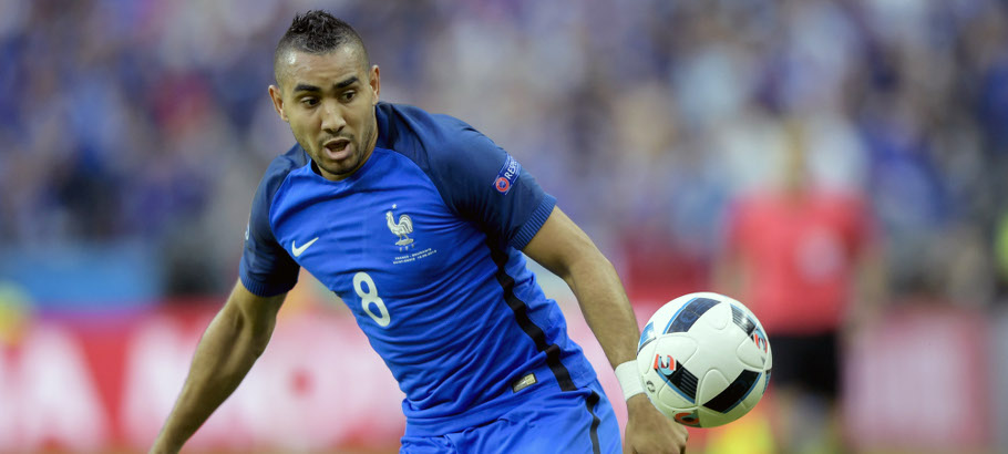 Dimitri Payet during the France and Romania at Stade de France 