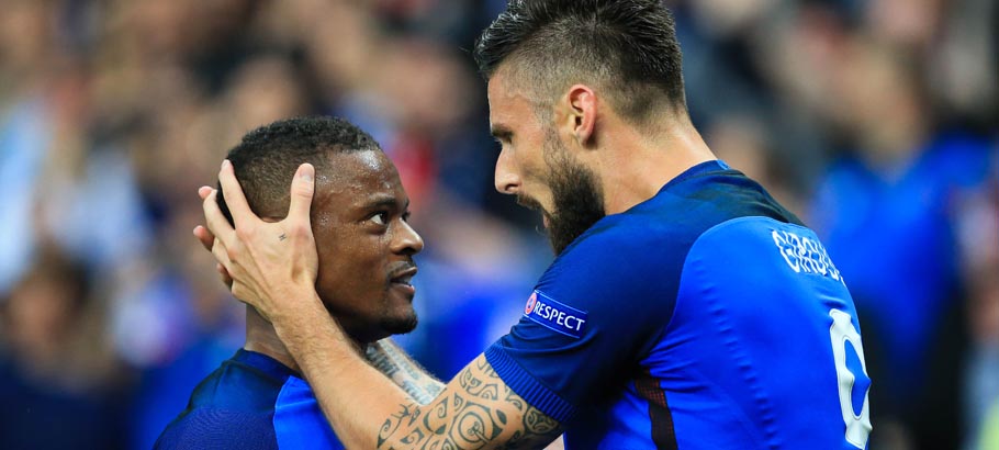 Olivier Giroud - Patrice Evra - Équipe de France Photo: David Klein / PA Images / Icon Sport