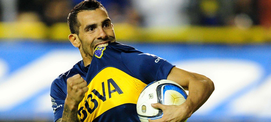 Joie Carlos Tevez - 02.08.2015 - Boca Juniors / Santa Fe - Primera Division Photo : Photoshot / Icon Sport *** Local Caption ***