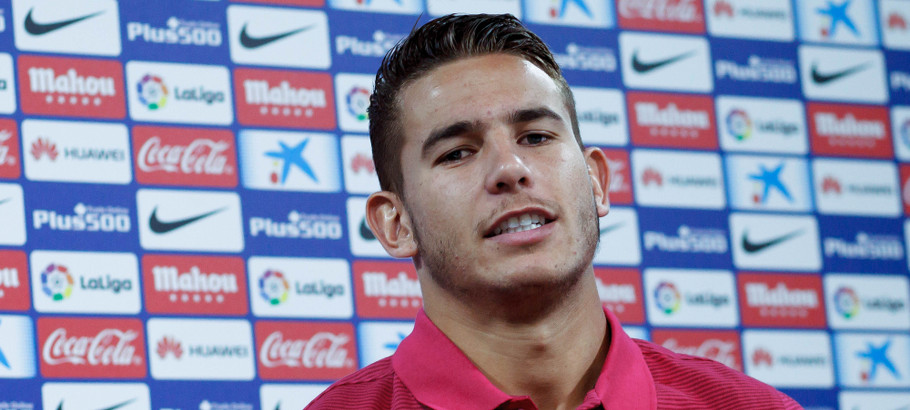 Atletico player Lucas Hernandez at press conference on August 09, 2016. Photo: Marca / Icon Sport