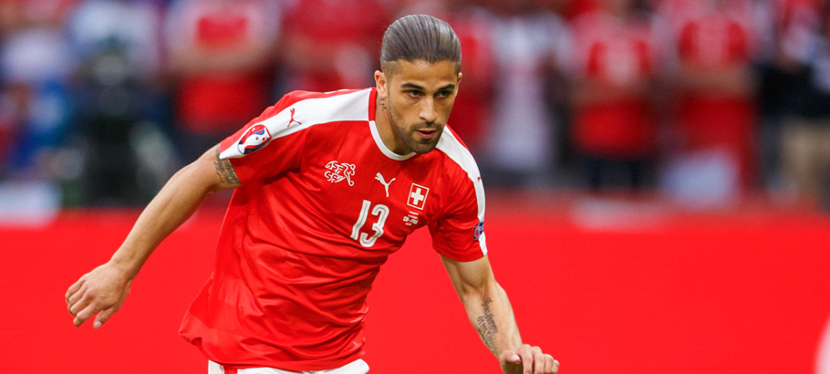 Ricardo Rodriguez of Switzerland during the UEFA Euro 2016 Group A match between Switzerland and France played at The Pierre-Mauroy Stadium, Lille, France on June 19th 2016 -------------------- Ben Queenborough / BPI / Icon Sport Football - UEFA European Championships 2016 Group Stage Group A Switzerland v France Stade Pierre Mauroy, Villeneuve-d'Ascq, France 19 June 2016  -