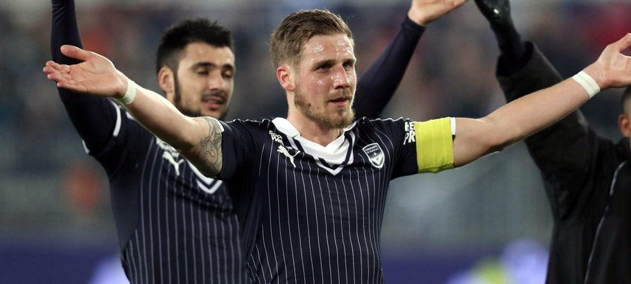 Gregory Sertic of Bordeaux celebrates at the end of the match during the French Ligue 1 match between Bordeaux and Toulouse at Nouveau Stade de Bordeaux on January 21, 2017 in Bordeaux, France. (Photo by Manuel Blondeau/Icon Sport)