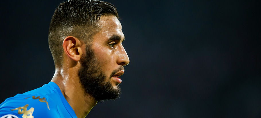 Faouzi Ghoulam of Napoli during the Champions League match between Napoli and Dinamo Kiev on 23th November 2016 Photo : Giuseppe Maffia/ VI Images / Icon Sport