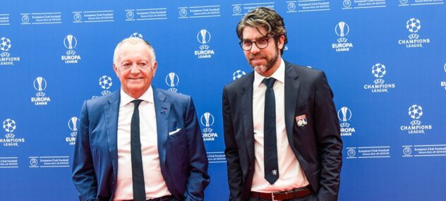 Jean Michel Aulas président de Lyon avec Juninho