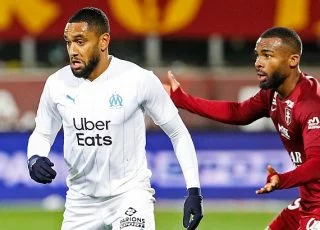 Jordan Amavi (OM - Marseille) pendant le match de Ligue 1 contre Metz