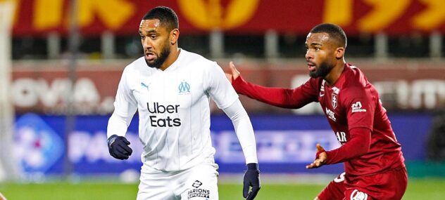 Jordan Amavi (OM - Marseille) pendant le match de Ligue 1 contre Metz