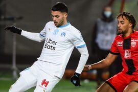 Nemanja RADONJIC avec l'OM en Ligue 1 contre Dijon