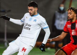 Nemanja RADONJIC avec l'OM en Ligue 1 contre Dijon