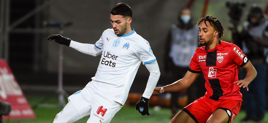 Nemanja RADONJIC avec l'OM en Ligue 1 contre Dijon