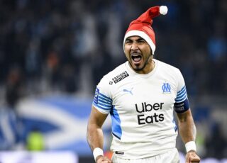 Dimitri PAYET (om) pendant le match de Ligue 1 OM Reims 2021