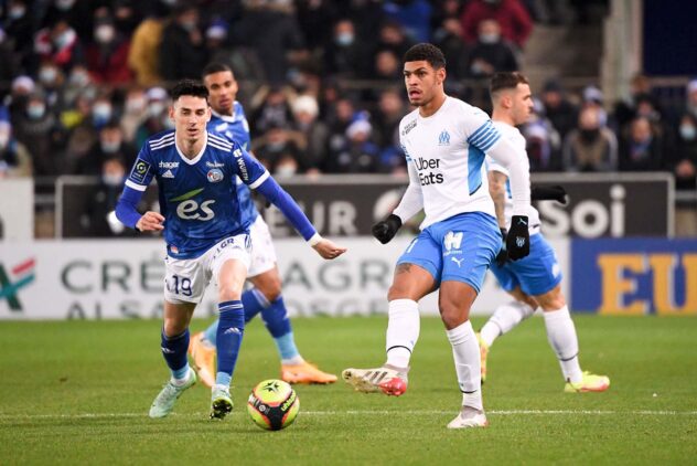 Luis Henrique match de ligue 1 Strasbourg -OM