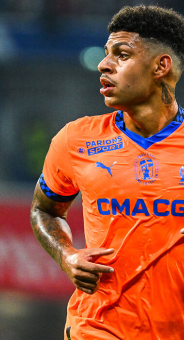 Luis Henrique , joueur de l'Olympique de Marseille (OM)