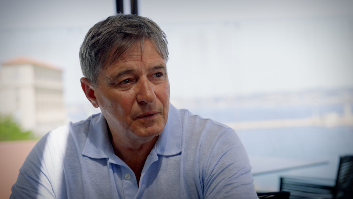 Dragan Stojković, ancien joueur de l'Olympique de Marseille et actuel sélectionneur de la Serbie