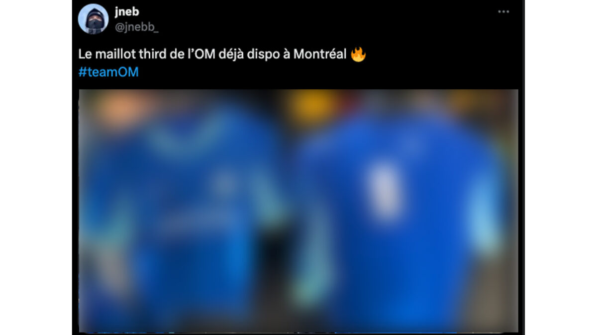Le troisième maillot 2025 2026 de l'OM dévoilée