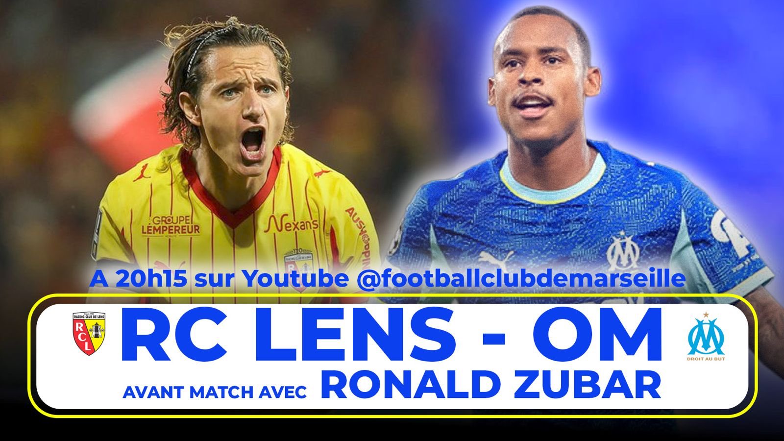 Lens – OM : L';avant match (20h30) et le débrief à suivre en direct au coup de sifflet final !