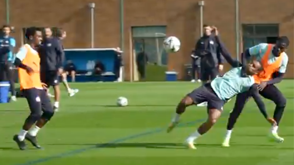 Igor Paixao (attaquant de l'OM) buteur à l'entrainement