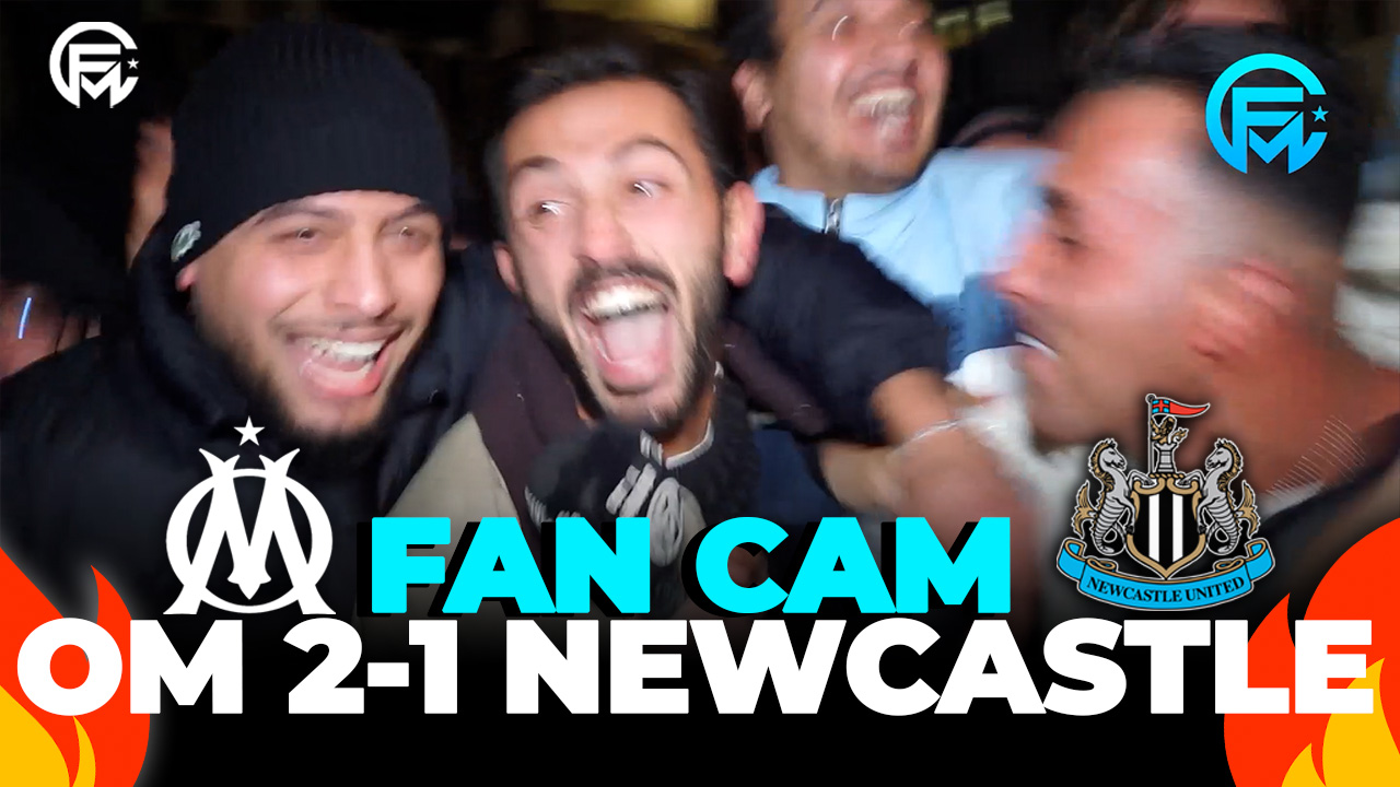 OM Newcastle (2-1) : Les Supporters MARSEILLAIS  en FOLIE !!!